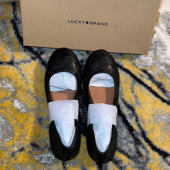 Lucky Brand Shoes - Lucky Brand Emmie Ballet Flat - Women's Black Size 8.5